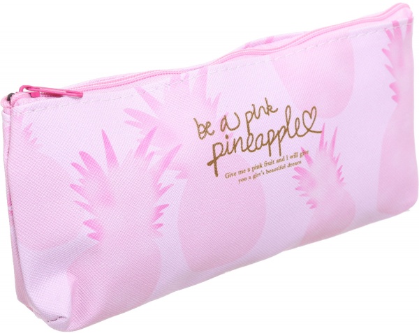 Пенал школьный Гламурный ананас Nota Bene розовый