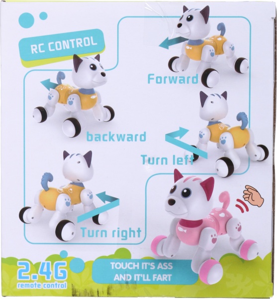 Інтерактивний робот Shantou Котик 22.5х17х18.5 см біло-рожевий 1086A