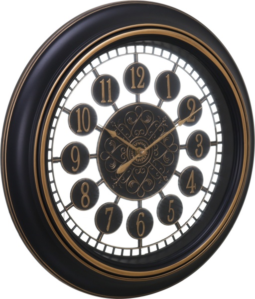 Часы настенные Ticker черный 57,5x43,5 см