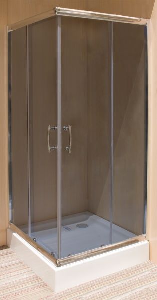 Душова кабіна Water House WH-913 90x90 профіль хром, скло графіт