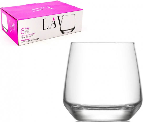 Набір склянок для віскі Lal 345 мл 6 шт. LAV 
