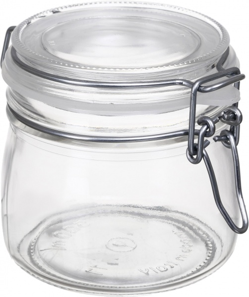 Банка для сыпучих с бугельной крышкой 0,5 л Borgonovo