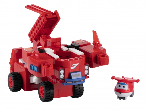 Фигурка-конструктор Super Wings Small Blocks 2-in-1 Buildable Transforming Vehicle Jett Джетт EU385005 