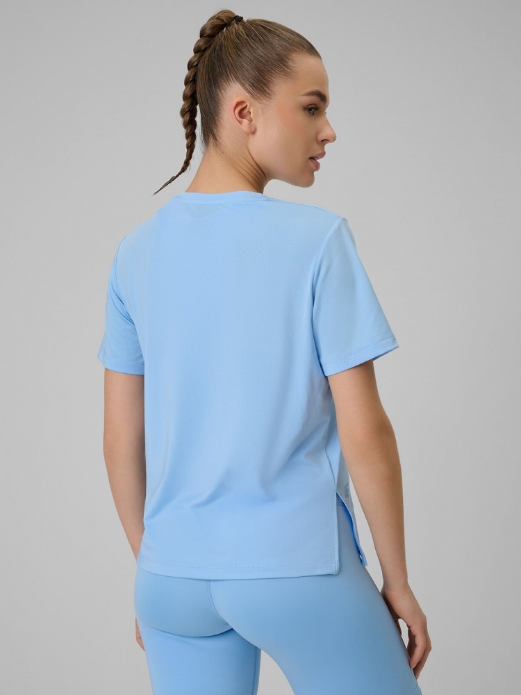 Футболка 4F TSHIRT FNK F1847 4FWSS26TFTSF1847-33S р.XS блакитний