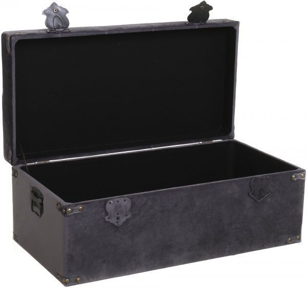 Скриня-пуф Велюр 82х40х33 см сірий SH001 