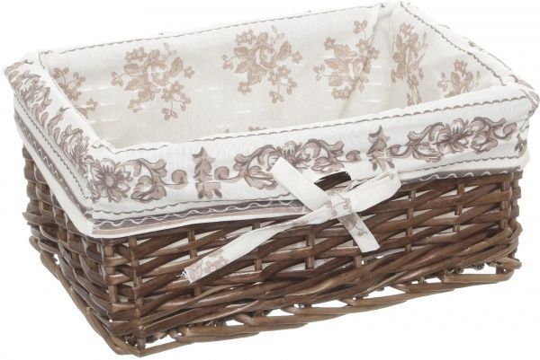 Кошик плетений з текстилем Tony Bridge Basket 36x25x15 см HQ13-52AB-4 