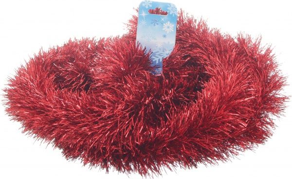 Дождик новогодний элит 7 3 м красный