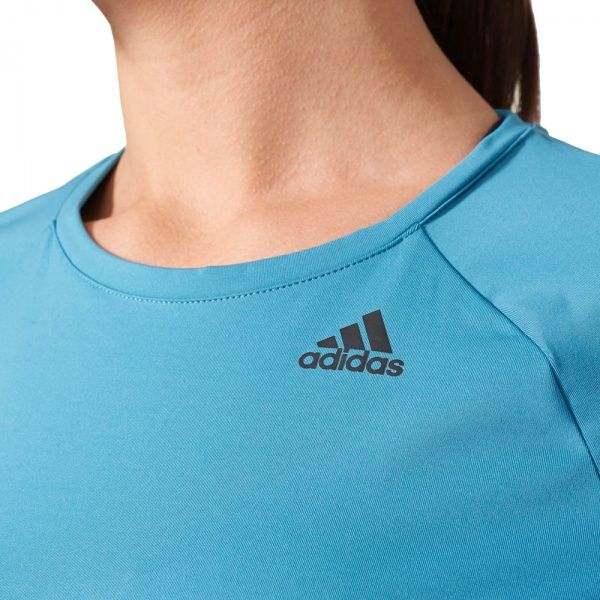 Футболка Adidas D2M Tee Solid BQ5826 M блакитний