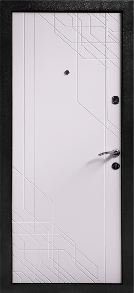 Дверь входная Министерство дверей КС антрацит / белый матовый 2050х860 мм правая