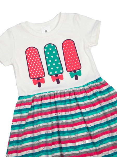 Сукня Luna Kids смужка р.110 малиновий 