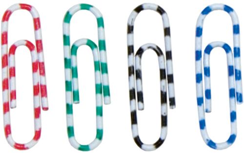 Скріпки кольорові Зебра 28 мм 100 шт. Buromax