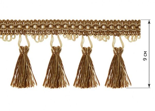 Бахрома коричневая DMT Y024-2