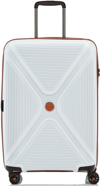 Чемодан Titan L 71 113 л белый Paradoxx 