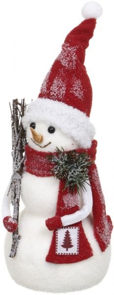Декоративна фігура Сніговик JSM17143 30 см 