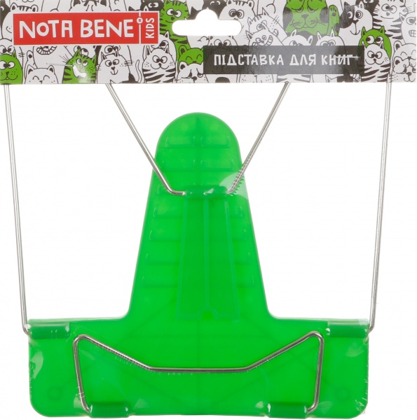 Подставка для книг пластиковая зеленая Nota Bene