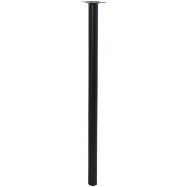 Меблева ніжка Larvij L61R60BL30 d30x600 мм черная 