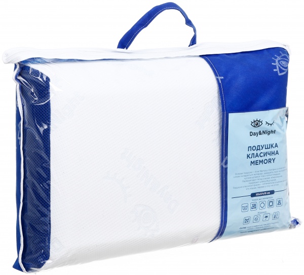 Подушка Класична Memory ЕММ 55x37 см білий