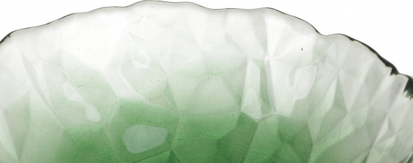 Блюдо глибоке Topaz 16 см темно-зелене/прозоре Dekor Cam 