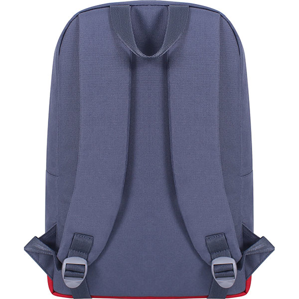 Рюкзак молодежный Bagland Amber серый/красный (10466)