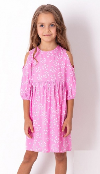 Платье Mevis р.134 розовый 