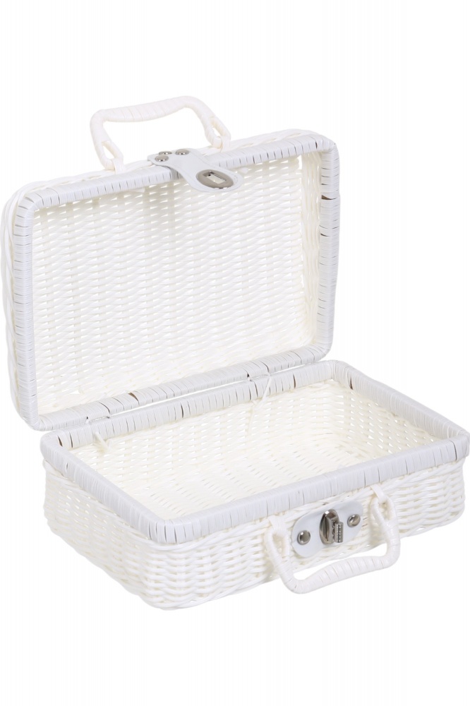 Сундук-чемодан декоративный Provence 26x18x11 см белый