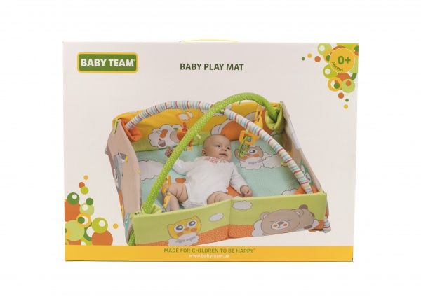 Развивающий коврик Baby Team с дугами и бортиками 8566