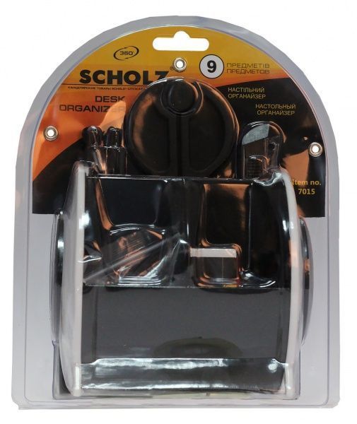 Набор настольный 9 предметов черно-белый 7015 SCHOLZ