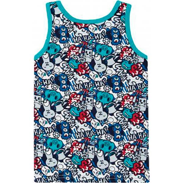 Майка детская для мальчика Bibo 44032 р.140 белый с зеленым