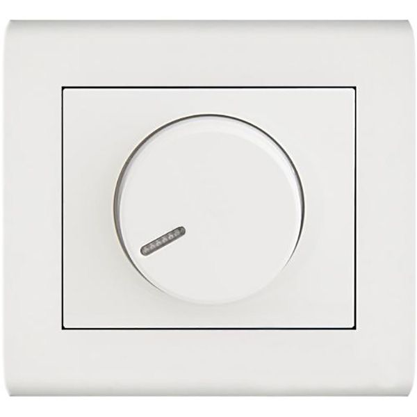 Светорегулятор поворотный Makel Manolya 600Вт IP20 белый 41001011