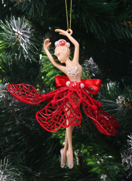 Підвіска Балерина декор Еліт 9х12х3 см чорний