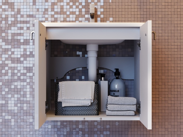 Тумба підвісна ЮВЕНТА Тумба Novara - 60 підвісна біла з умивальником Urban-60