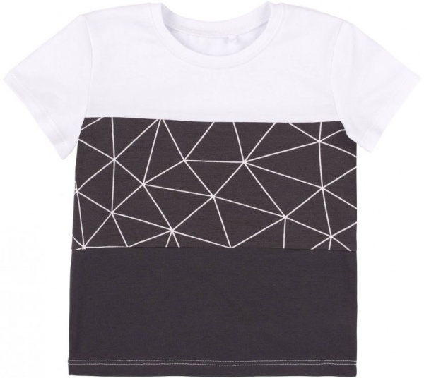 Футболка для хлопчиків Bembi ФБ870 р.80 чорний із білим 24870011035.1Y1 