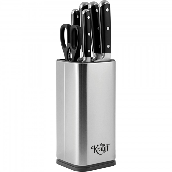 Набор ножей на подставке с ножницами 7 предметов 29-305-015 Krauff