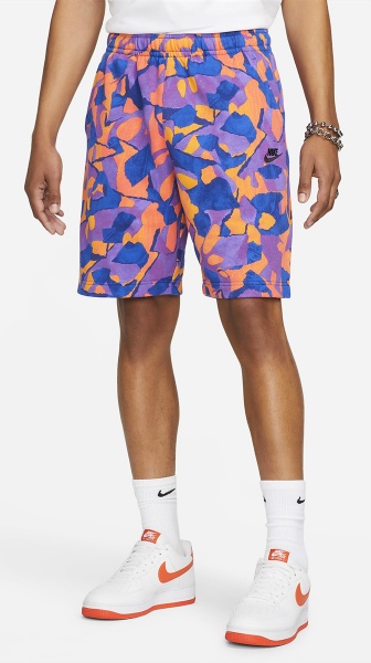 Шорти Nike CLUB+ FT SHORT AOP DX0803-551 р. S різнокольоровий
