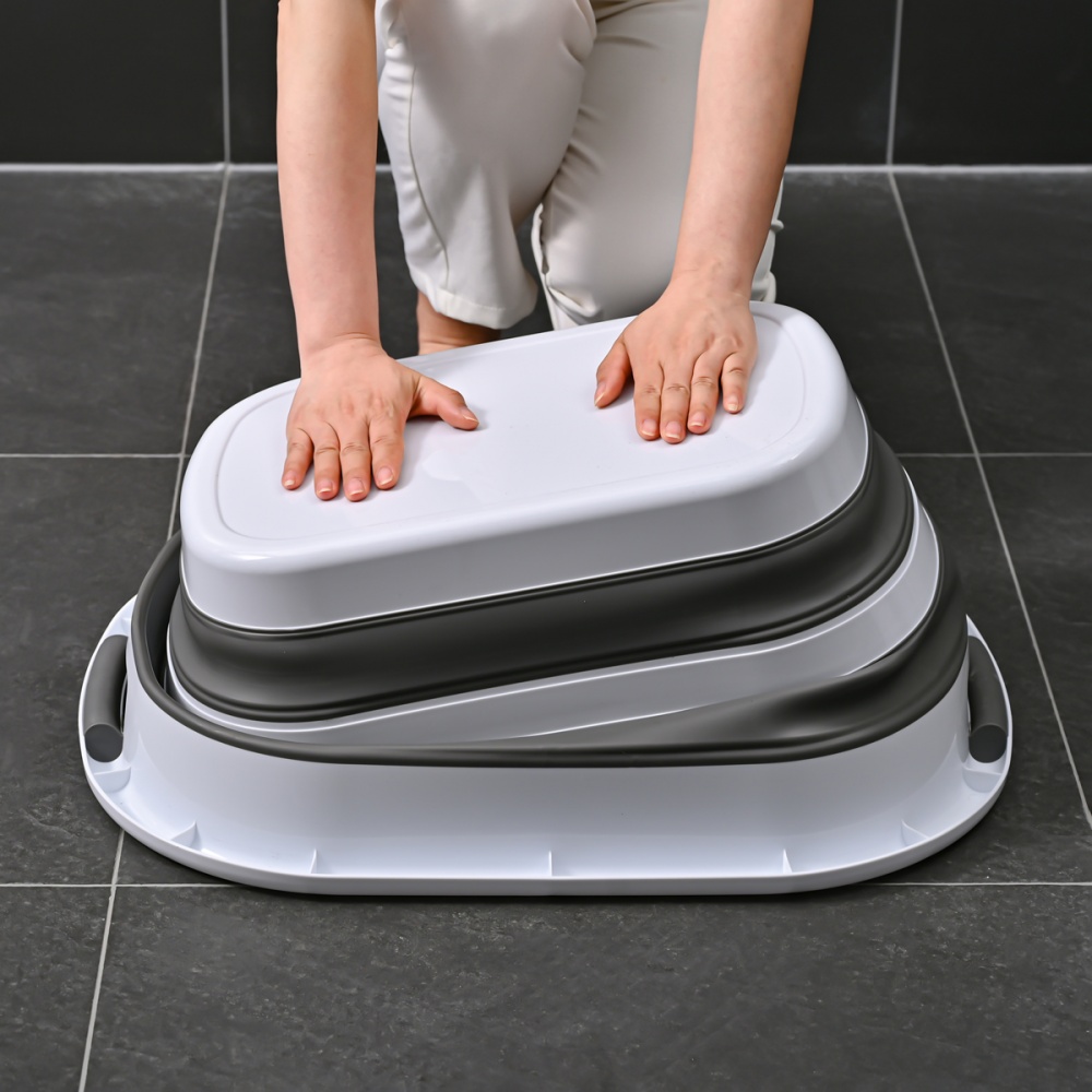 Кошик MVM BIN-18 26 л білий/сірий