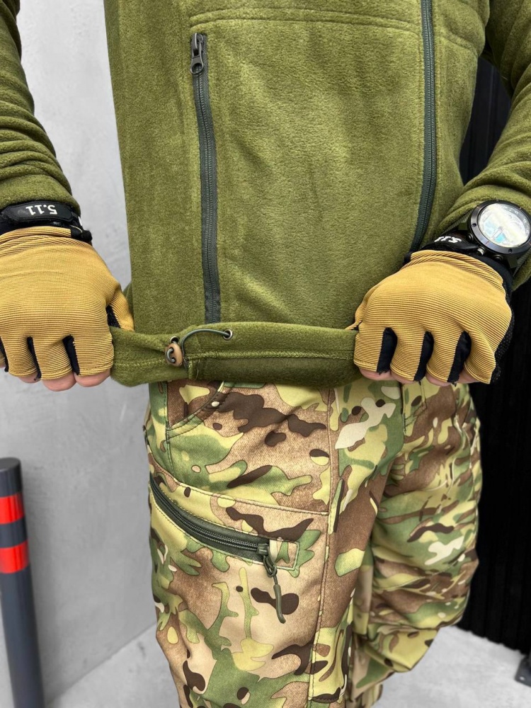 Кофта LOGOS-Tac флисовая, 54 04-06-00-0003 р.2XL оливковый