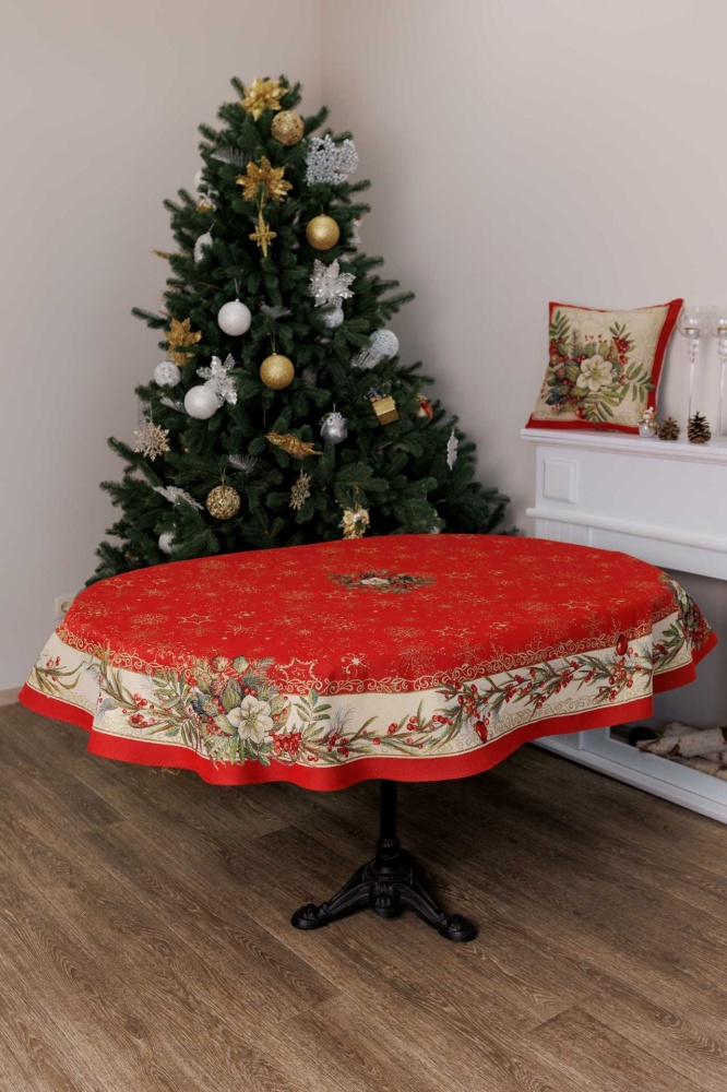 Подушка декоративная Рождественский букет 45x45 см La Nuit