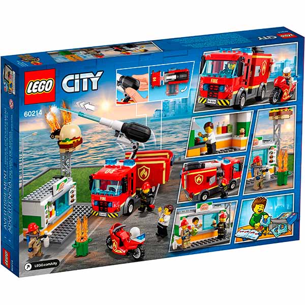 Конструктор LEGO City Пожар в бургер-баре 60214