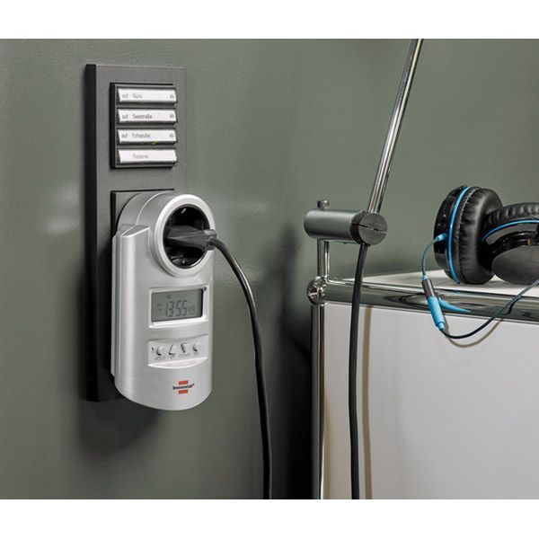 Таймер Brennenstuhl с заземлением 1 гн. серый 1507500 