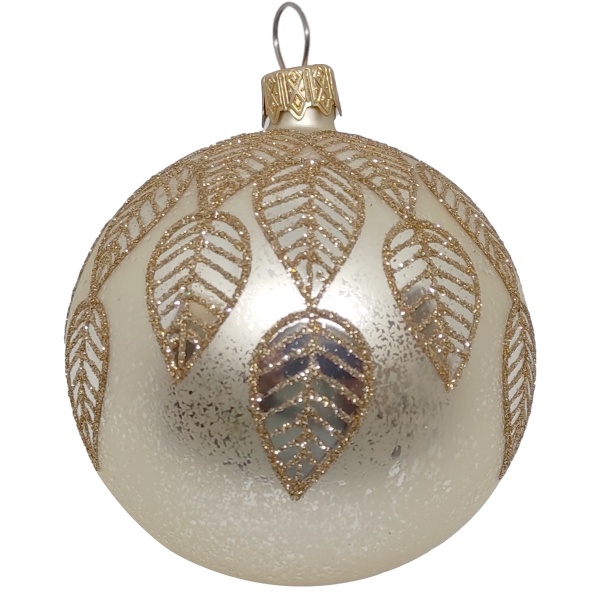 Куля новорічна 80 мм рожева 9172