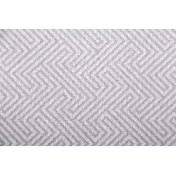 Простынь Геометрия серая 240x220 см серый с белым La Nuit 