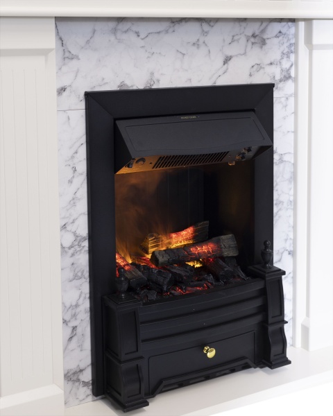 Камінокомплект ASTRA FLAME Артеміда WHITE + Прометей