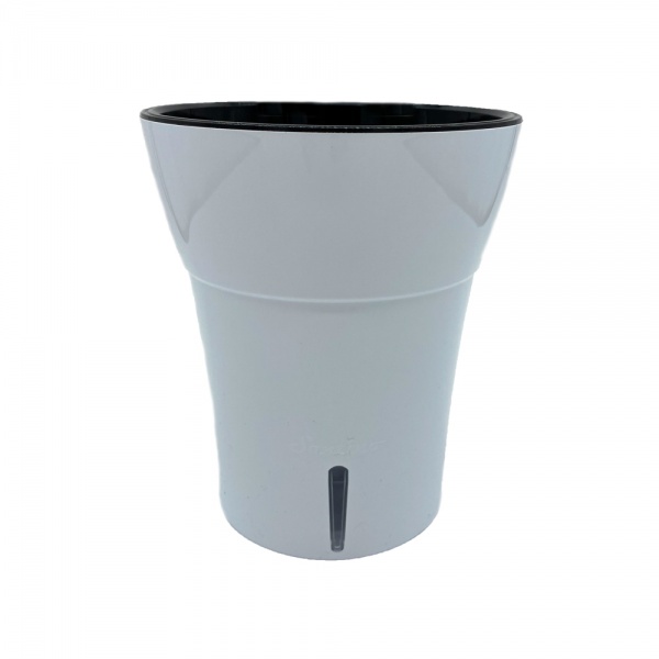 Вазон пластиковий Santino Dali-Dea круглий 2 л білий/чорний 