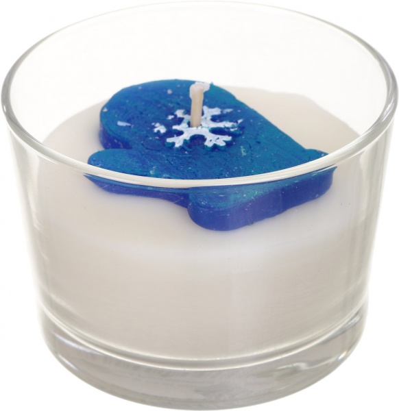 Свеча ароматическая Pako-If в стекле Новогодняя перчатка 9001 в ассортименте 