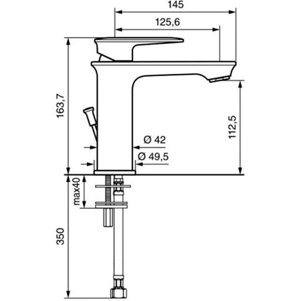 Смеситель для умывальника Emmevi Rubinetterie Кири CR88003TC