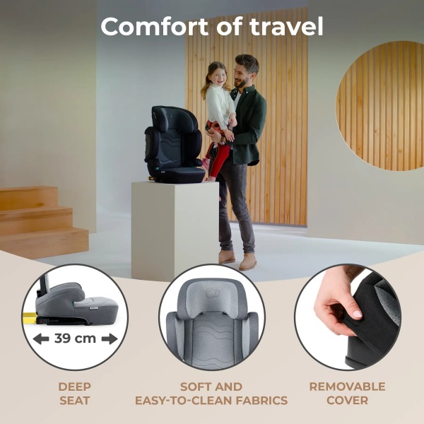 Автокрісло Kinderkraft Xpand 2 i-Size Rocket сірий KCXPAN02GRY0000