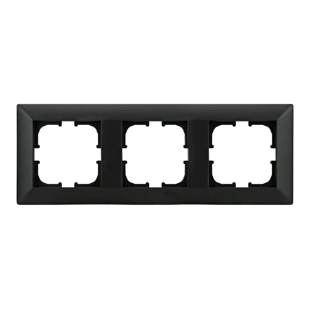 Рамка трехместная Exen ODAK горизонтальная черный 210-140000-103