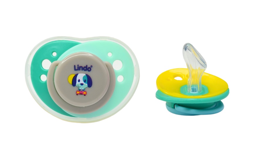 Пустышка Lindo силиконовая с прикусом А 32/12+