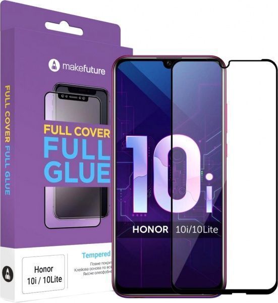 Захисне скло MakeFuture Full Cover Full Glue для 10 Lite/10i (MGF-H10L)  — фото 1
