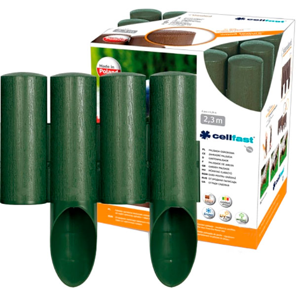 Ограждение для газона Cellfast Standart 2,3 м зеленое